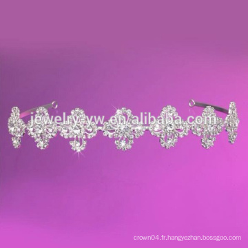 Perle de perle centrale avec apparence de fleurs Bande de bande Bandeau